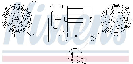 Wentylator wnętrza NISSENS 87791