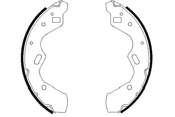 Zestaw szczęk hamulcowych KAVO PARTS KBS-5412