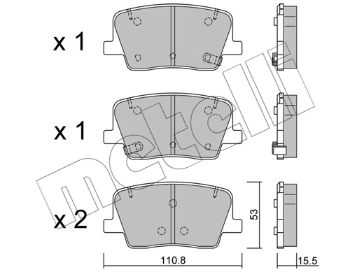 Klocki hamulcowe METELLI 22-1232-0