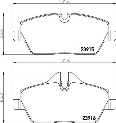 Klocki hamulcowe HELLA 8DB 355 011-261