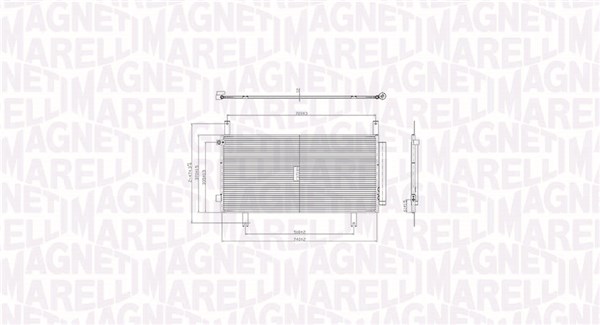 Skraplacz, klimatyzacja MAGNETI MARELLI 350203105100