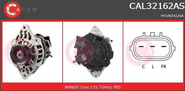 Alternator CASCO CAL32162AS