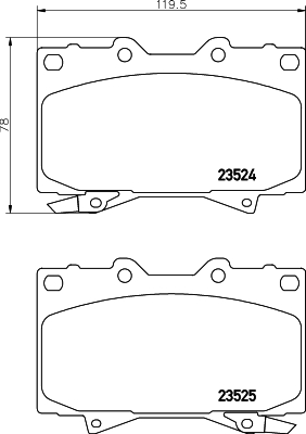 Klocki hamulcowe HELLA 8DB 355 009-371
