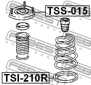 Poduszka amortyzatora FEBEST TSS-015