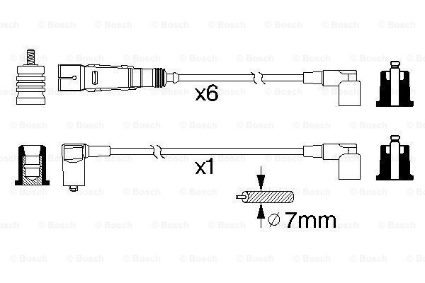 Przewody zapłonowe BOSCH 0 986 356 335