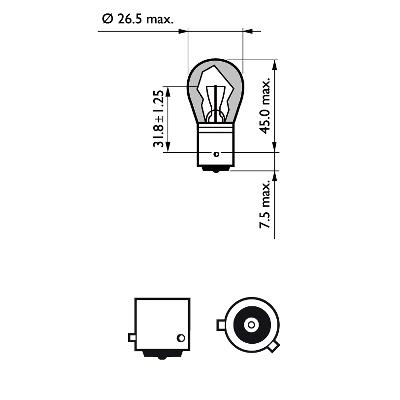 Żarówka kierunkowskazu PHILIPS 12496LLECOCP