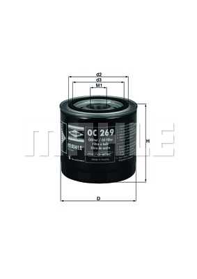 Filtr oleju KNECHT OC 269