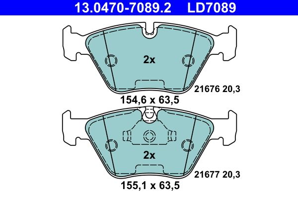 Klocki hamulcowe ATE 13.0470-7089.2