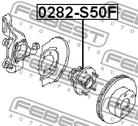 Piasta koła FEBEST 0282-S50F