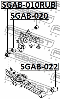 Tuleja wahacza FEBEST SGAB-022