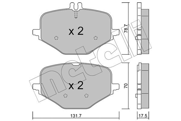 Klocki hamulcowe METELLI 22-1309-0