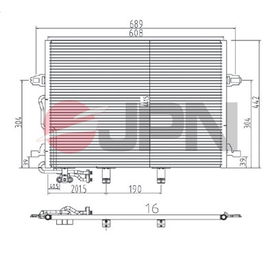Skraplacz klimatyzacji JPN 60C9102-JPN