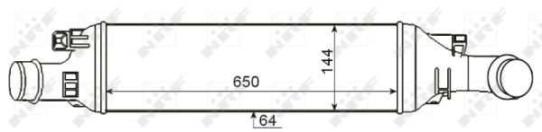 Chłodnica powietrza intercooler NRF 30339