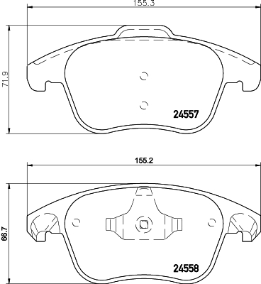 Klocki hamulcowe HELLA 8DB 355 013-351