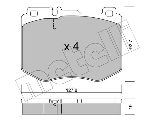 Klocki hamulcowe METELLI 22-1019-0