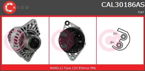 Alternator CASCO CAL30186AS