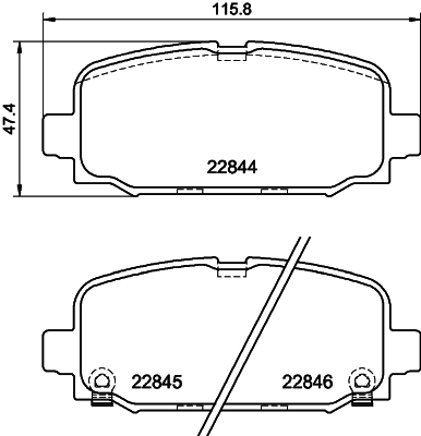 Klocki hamulcowe HELLA 8DB 355 039-411