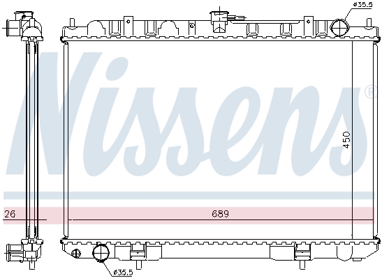 Chłodnica NISSENS 68703A