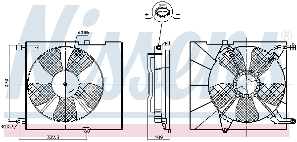 Wentylator NISSENS 85746