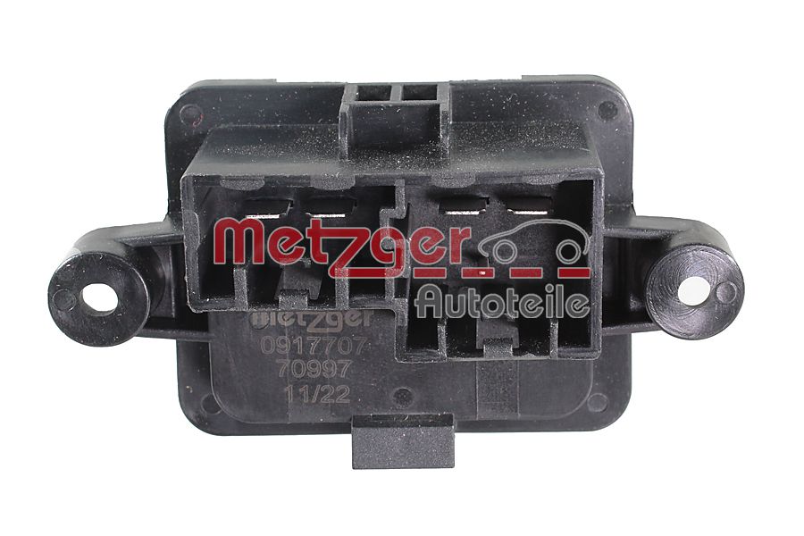 Regulator, wentylator nawiewu do wnętrza pojazdu METZGER 0917707