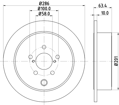 Tarcza hamulcowa HELLA PAGID 8DD 355 116-421