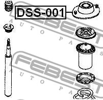 Poduszka amortyzatora FEBEST DSS-001