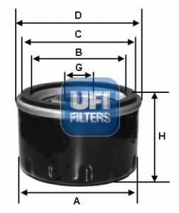 Filtr oleju UFI 23.687.00