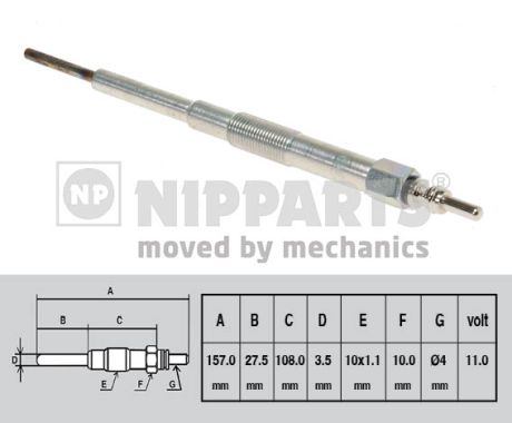 Świeca żarowa NIPPARTS N5717000