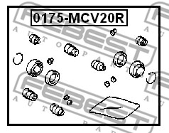 Zestaw naprawczy zacisku FEBEST 0175-MCV20R