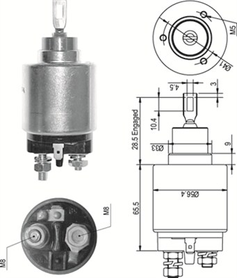 Elektromagnes rozrusznika MAGNETI MARELLI 940113050327