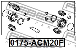 Zestaw naprawczy zacisku FEBEST 0175-ACM20F