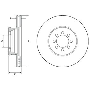 Tarcza hamulcowa DELPHI BG4679C