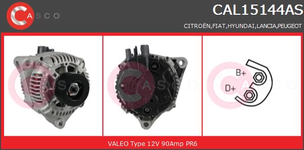 Alternator CASCO CAL15144AS