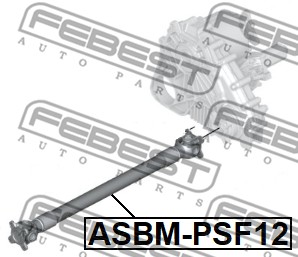 Wał napędowy FEBEST ASBM-PSF12