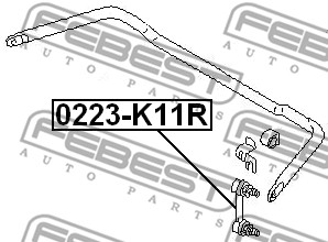 Łącznik stabilizatora FEBEST 0223-K11R