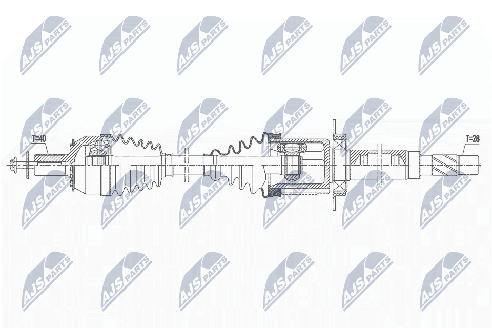 Wał napędowy NTY NPW-VV-145