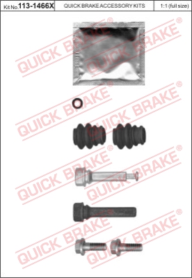 Zestaw tulei prowadzących zacisk hamulca QUICK BRAKE 113-1466X