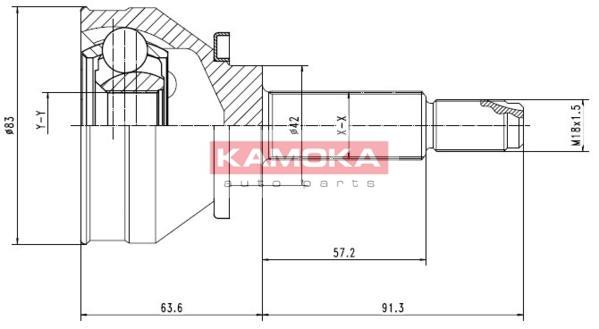 Przegub KAMOKA 6640