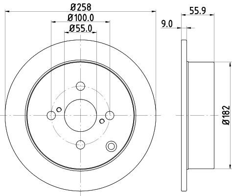 Tarcza hamulcowa HELLA 8DD 355 110-471