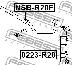 Łącznik stabilizatora FEBEST 0223-R20