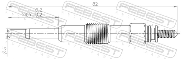 Świeca żarowa FEBEST 28642-004