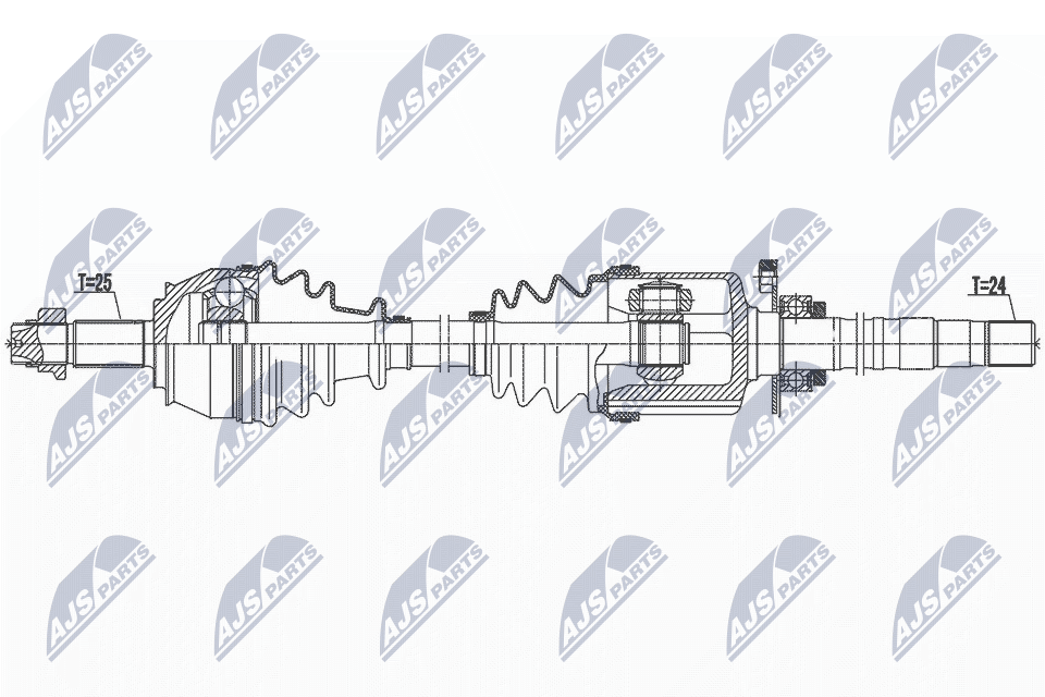 Filtr sadzy / filtr cząstek stałych, układ wydechowy NTY DPF-TY-001