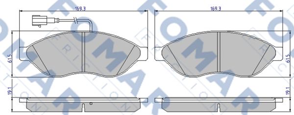 Klocki hamulcowe FOMAR FRICTION FO 924481