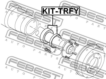 Łożysko podpory wału FEBEST KIT-TRFY