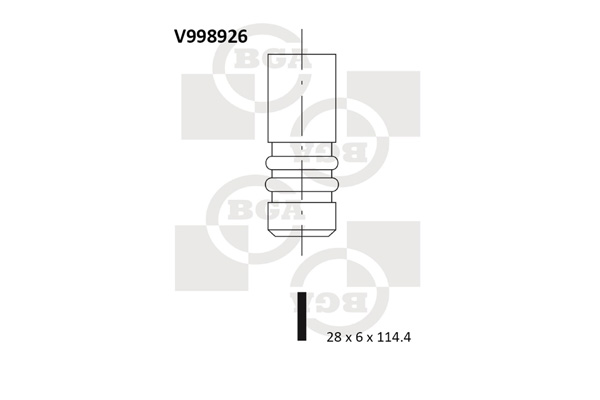 Zawór ssący BGA V998926