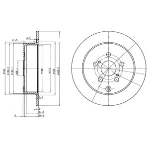 Tarcza hamulcowa DELPHI BG3822