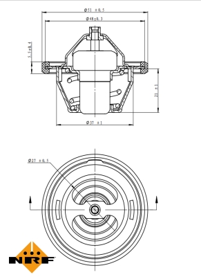 Termostat NRF 725149