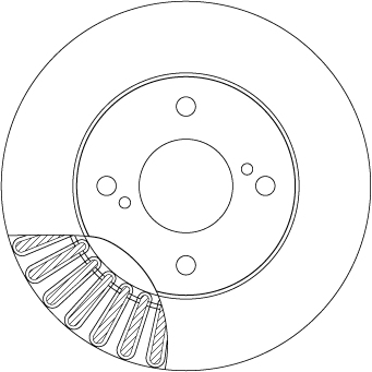 Tarcza hamulcowa TRW DF6990