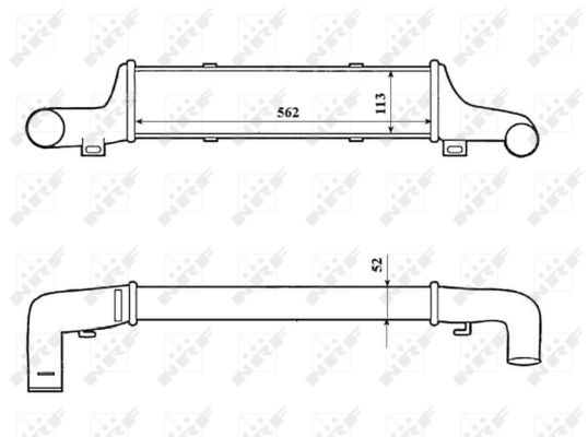 Chłodnica powietrza intercooler NRF 30419
