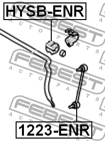 Guma stabilizatora FEBEST HYSB-ENR